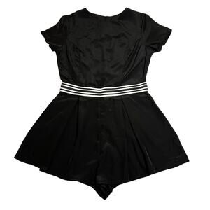Women's Crewneck Romper Size XS Athleisure Minimalist Sporty Casual Summer